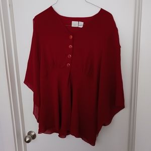 Studio C red blouse 18/20